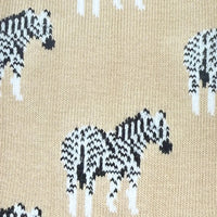 Zebra Print Mismatched Socks