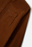 New West Relaxed Overshirt - Washed Copper Corduroy