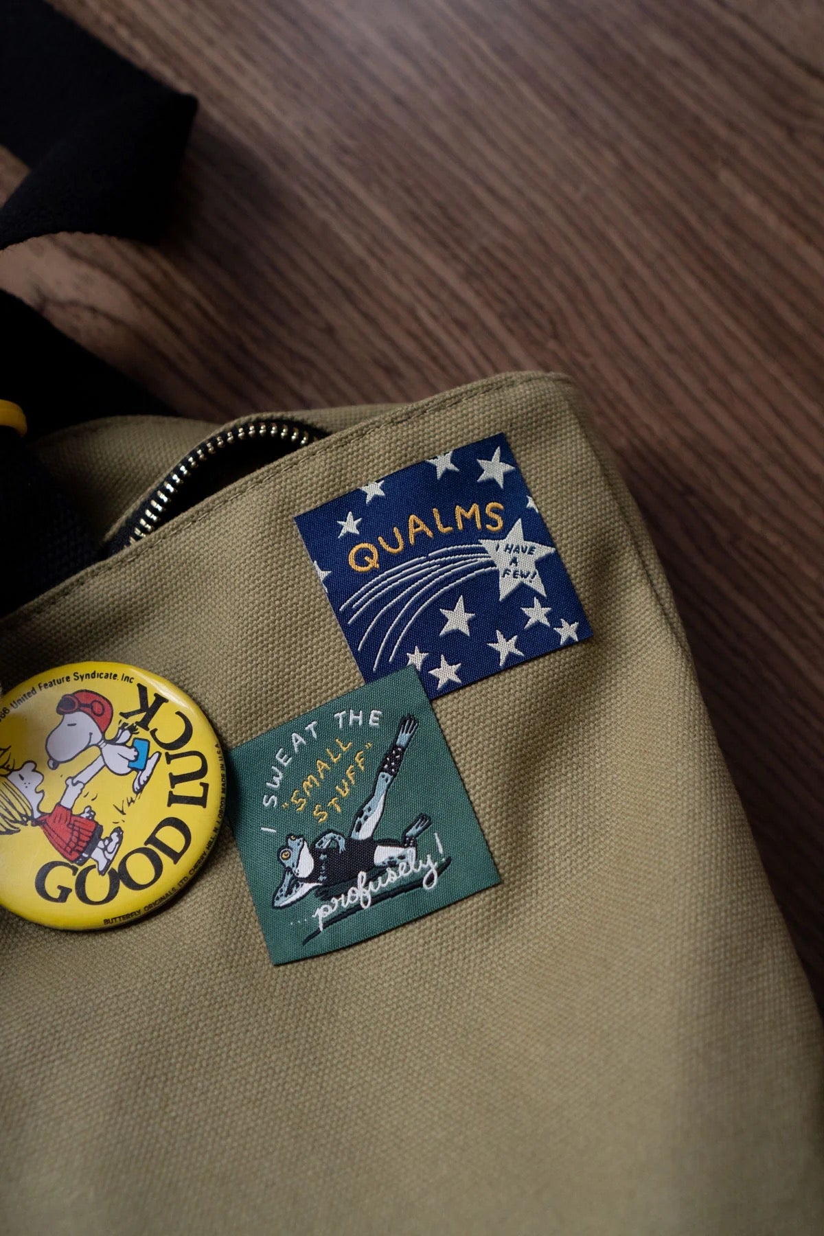 Sweat The Small Stuff Woven Sticker Patch