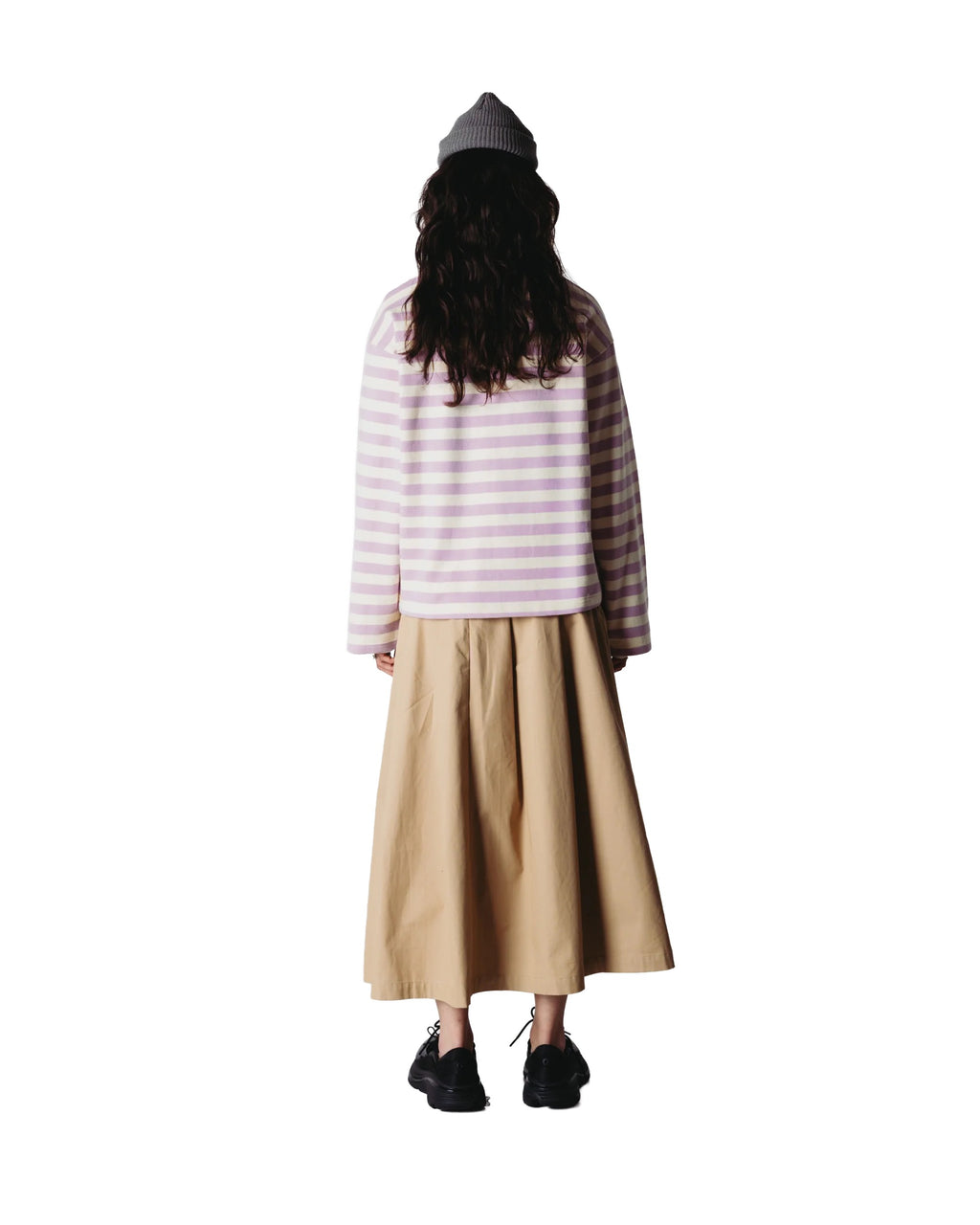 Joul Wide Sleeve Stripe Tee - White/Pink