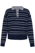 Sage Polo Sweater - Maritime Blue