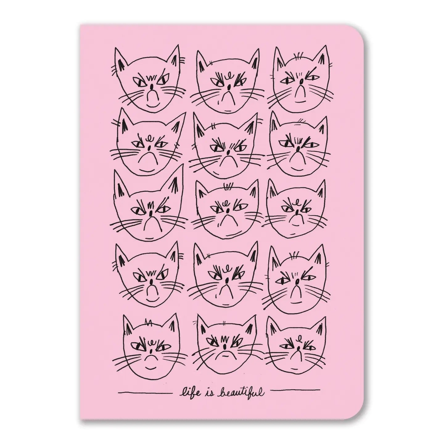 Snitty Kitty "Life Is Beautiful" Notebook