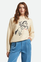 Brixton Ranching Club Crew Sweater - Whitecap