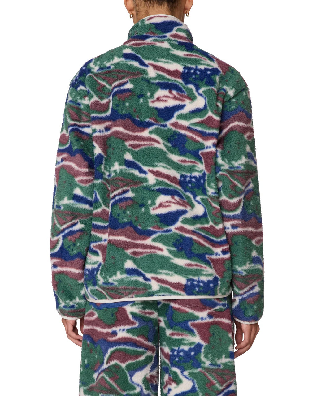 Pastures Mock Neck Pullover - Green Multi