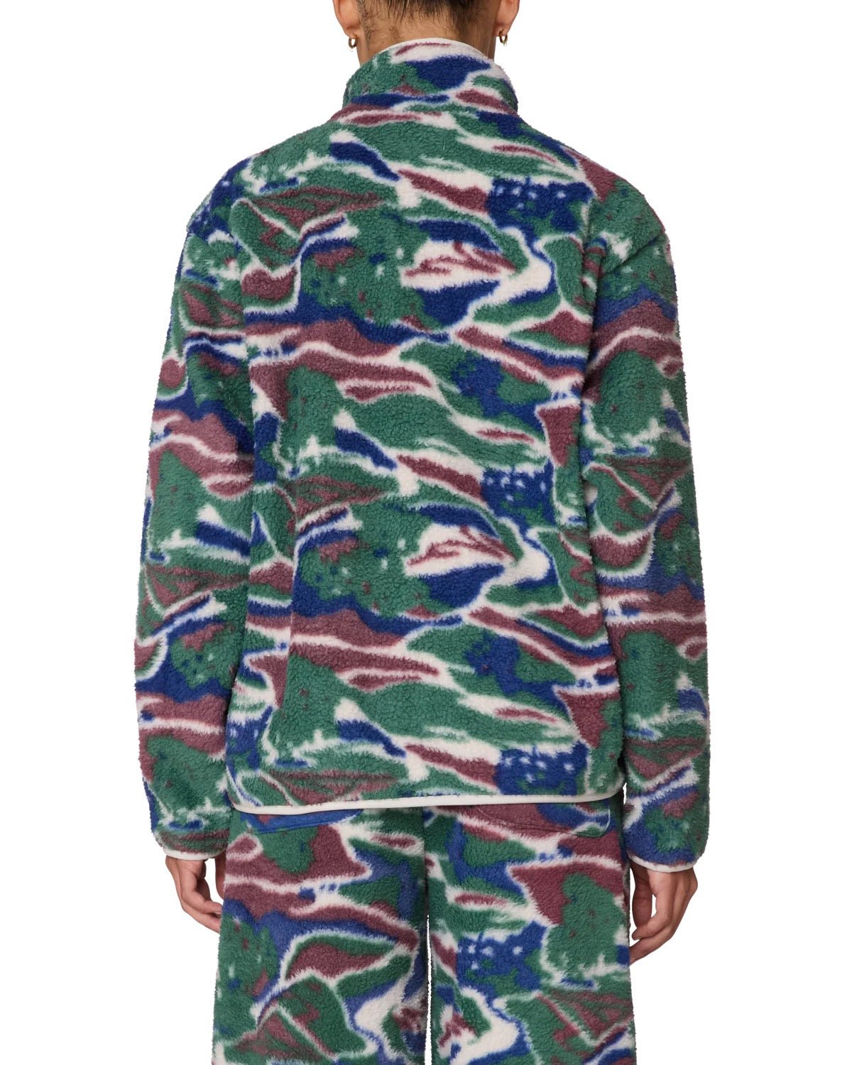 Pastures Mock Neck Pullover - Green Multi