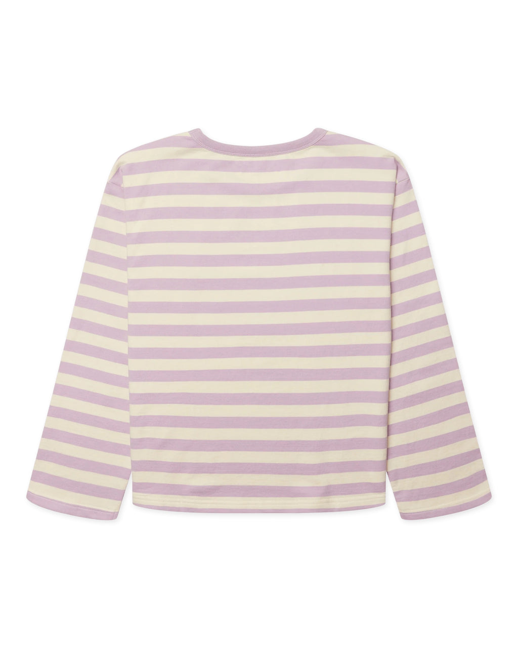 Joul Wide Sleeve Stripe Tee - White/Pink