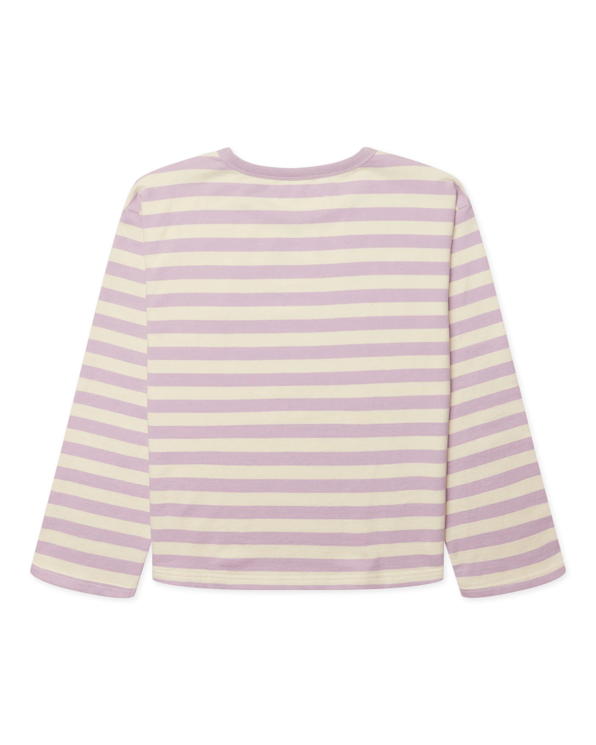 Joul Wide Sleeve Stripe Tee - White/Pink