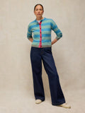 Sansa Stripe Cardigan - Blue Multi