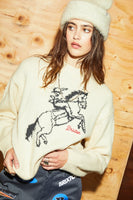 Brixton Ranching Club Crew Sweater - Whitecap