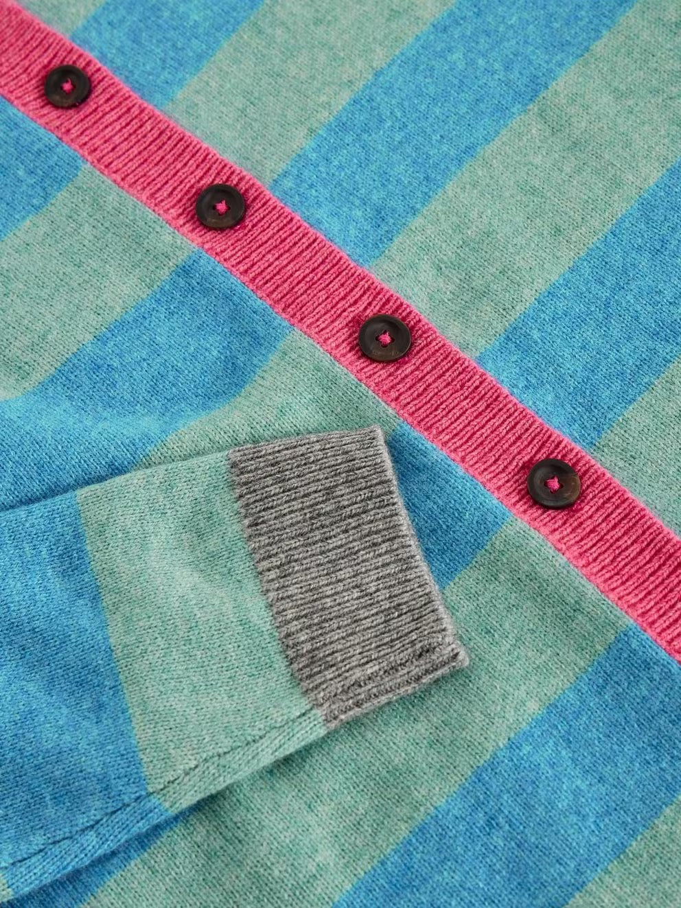 Sansa Stripe Cardigan - Blue Multi