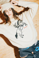 Brixton Ranching Club Crew Sweater - Whitecap