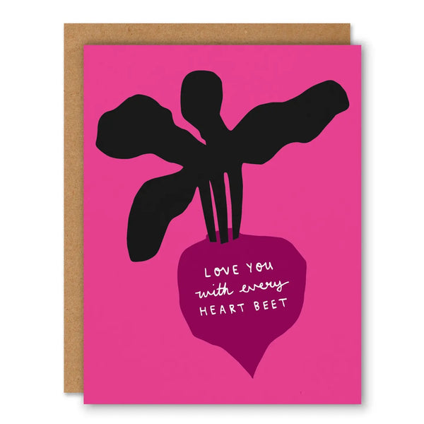 Heart Beet Greeting Card