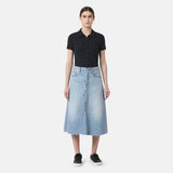High Rise A Line Decon Skirt - Secret Secret
