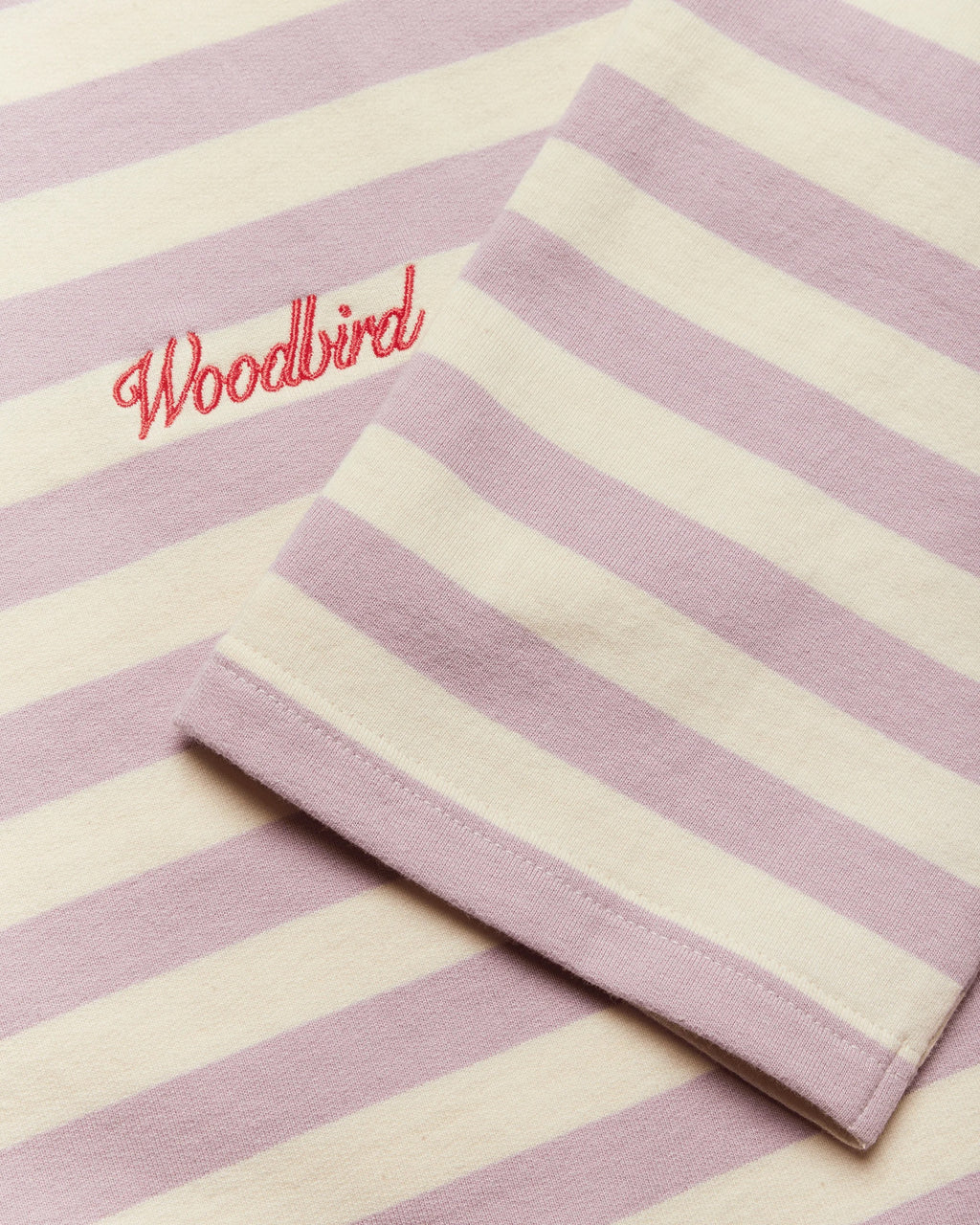 Joul Wide Sleeve Stripe Tee - White/Pink