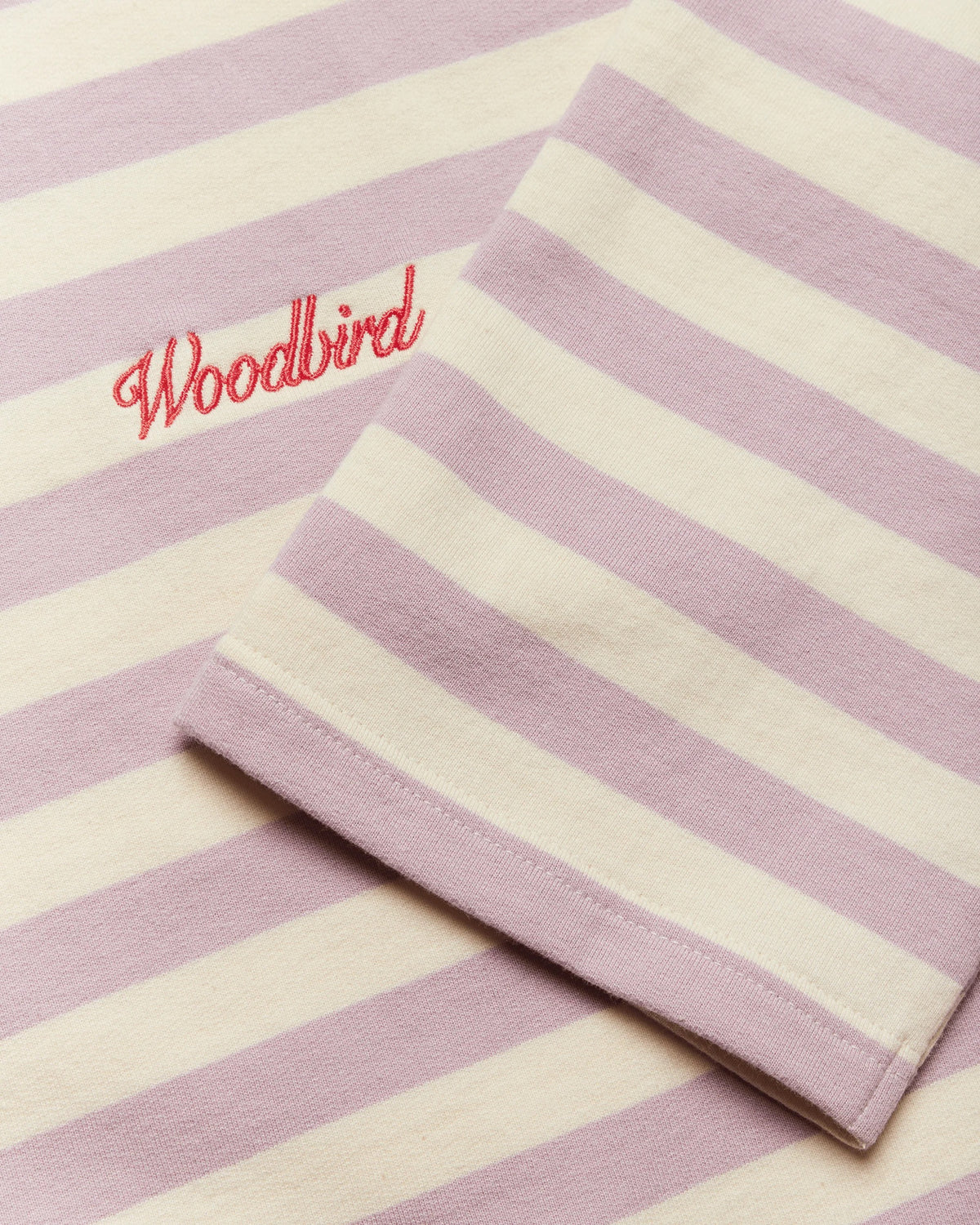 Joul Wide Sleeve Stripe Tee - White/Pink