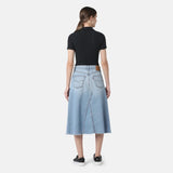 High Rise A Line Decon Skirt - Secret Secret