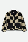Delilah Sherpa Jacket - Black/Natural Finish Line Check