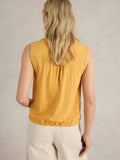 Tulip Mix Sleeveless Shirt - Mid Yellow