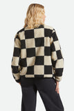 Delilah Sherpa Jacket - Black/Natural Finish Line Check