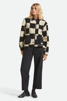 Delilah Sherpa Jacket - Black/Natural Finish Line Check