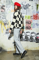 Delilah Sherpa Jacket - Black/Natural Finish Line Check