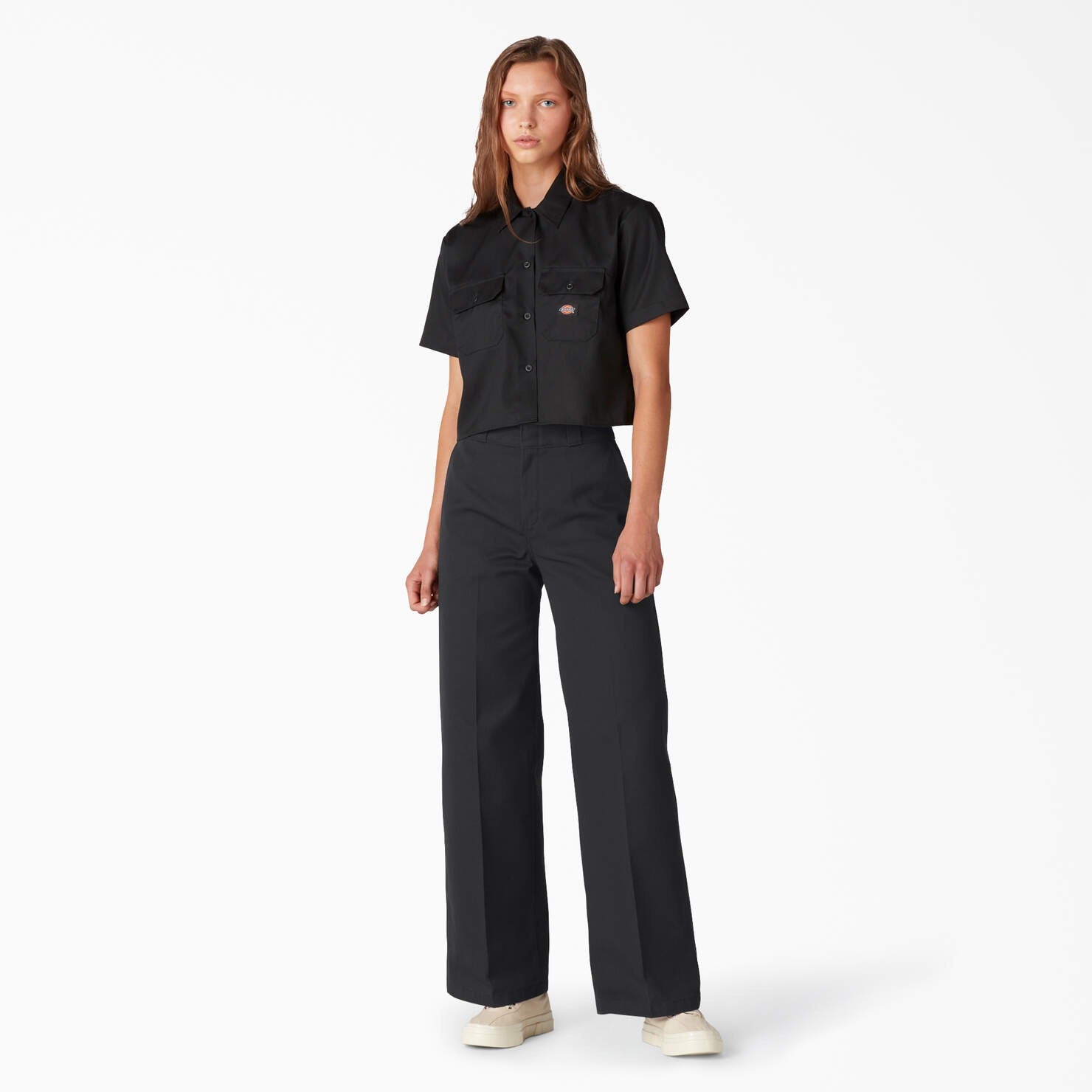 Wide Leg Work Pant - Stonewash Black