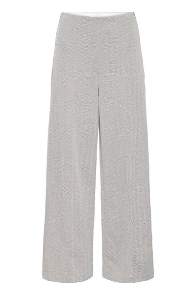 Kate Jacquard Pant 9  - Sharkskin Herringbone