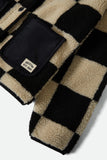 Delilah Sherpa Jacket - Black/Natural Finish Line Check