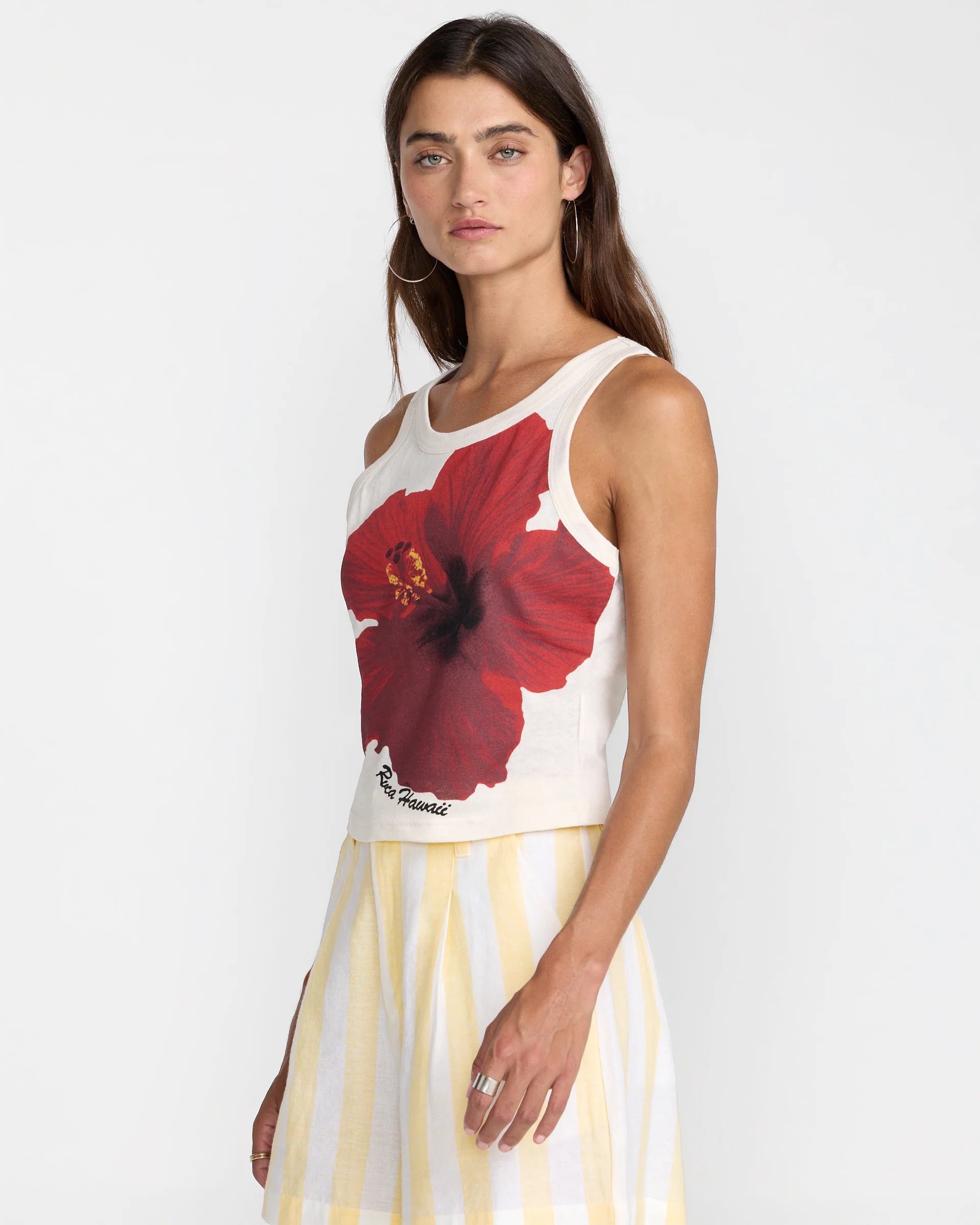 Hibiscus Tank - Cloud