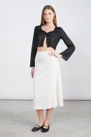 Trumpet Sleeve Cardigan - Black