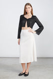Trumpet Sleeve Cardigan - Black