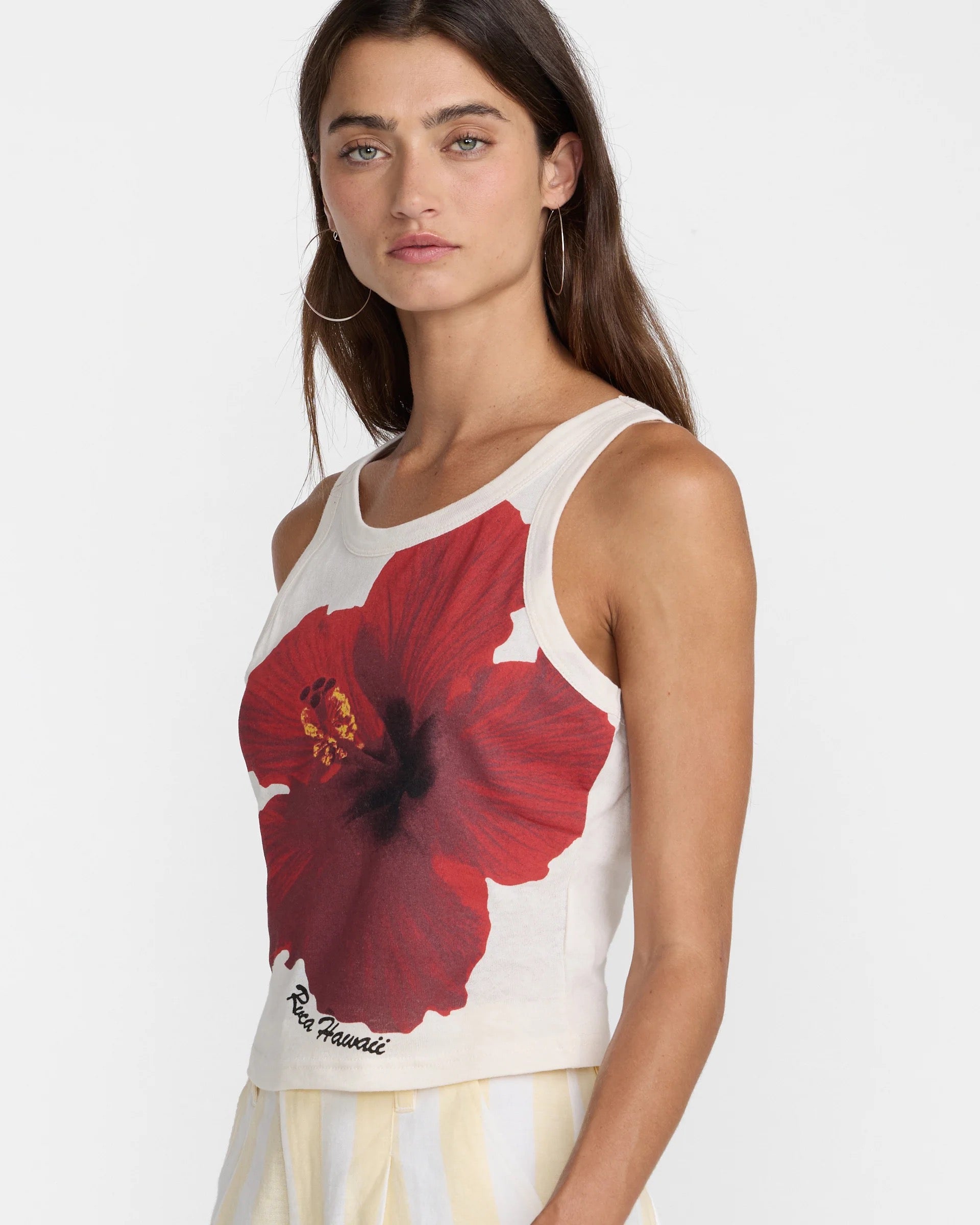 Hibiscus Tank - Cloud