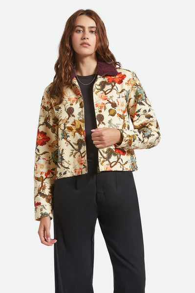 Mechanics Garage Zip Jacket - Botanical Floral