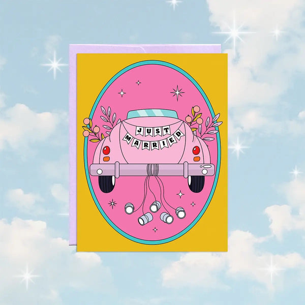 Just Married Greeting Card