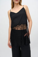 Elia Tank With Lace - Black