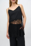 Elia Tank With Lace - Black