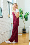 Maroon Classic Cord Overalls
