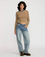 Bond Stripe Long Sleeve - Sand Dune
