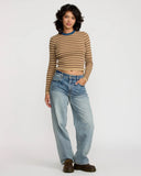 Bond Stripe Long Sleeve - Sand Dune