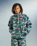 Pastures Mock Neck Pullover - Green Multi