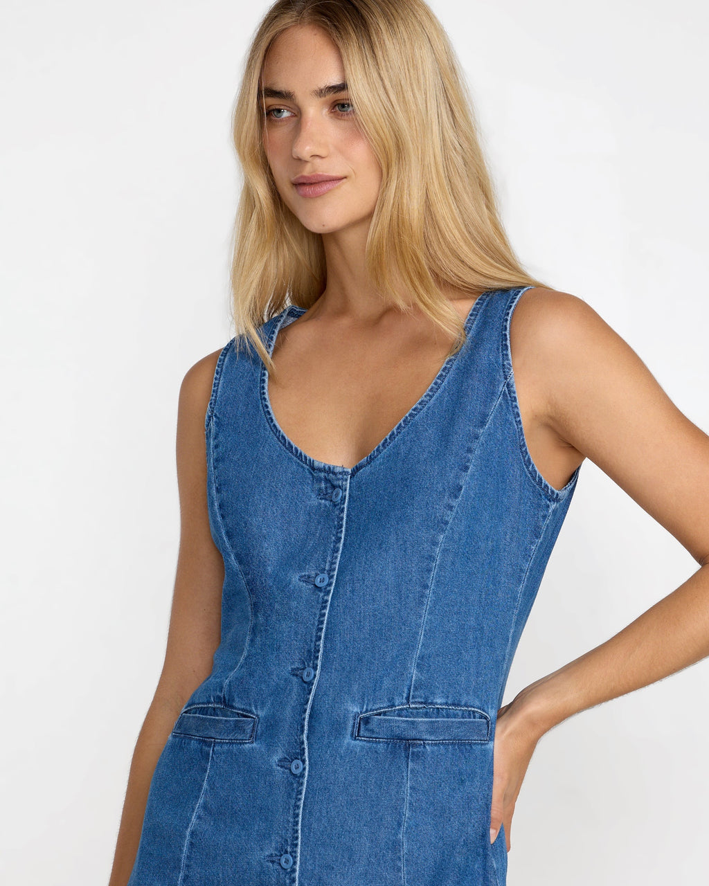 Lainey Mini Dress - Crystal Blue