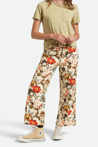 Margo Cropped 5 Pocket Pant - Botanical Floral