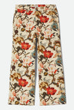 Margo Cropped 5 Pocket Pant - Botanical Floral