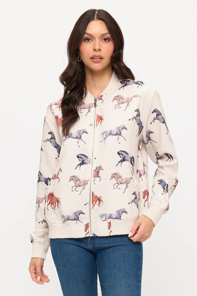 Multi Horse Bomber Jacket