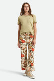 Margo Cropped 5 Pocket Pant - Botanical Floral