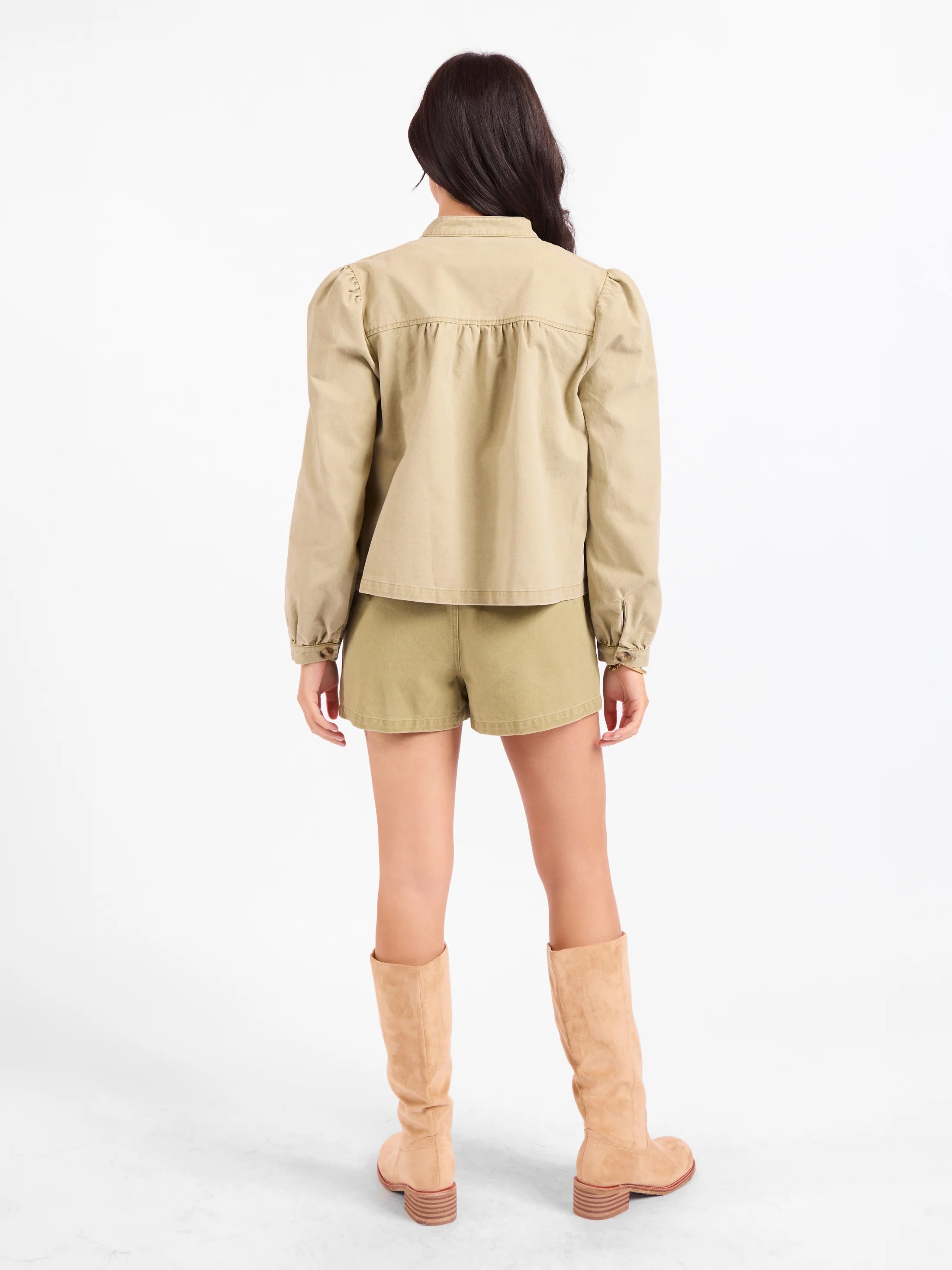 Wildhearted Buttoned Jacket - Olive Green