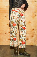 Margo Cropped 5 Pocket Pant - Botanical Floral