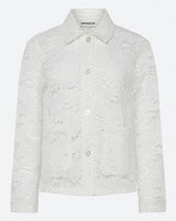 Selma Long Sleeve Lace Shirt - Coco Milk