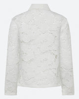 Selma Long Sleeve Lace Shirt - Coco Milk