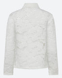 Selma Long Sleeve Lace Shirt - Coco Milk
